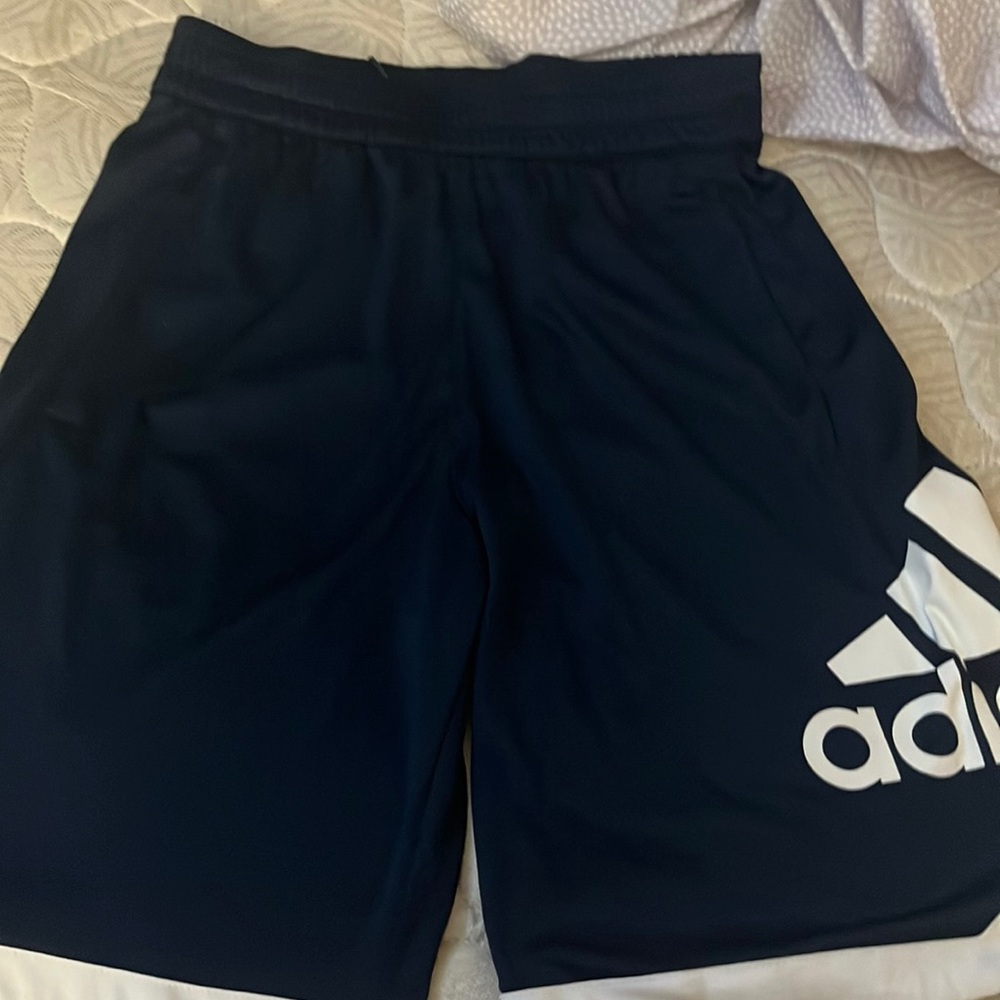 navy blue boys adidas  shorts